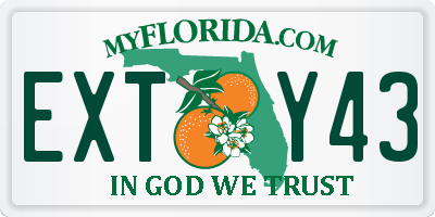 FL license plate EXTY43
