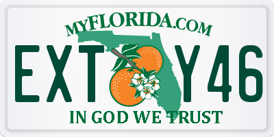 FL license plate EXTY46