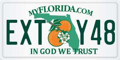 FL license plate EXTY48