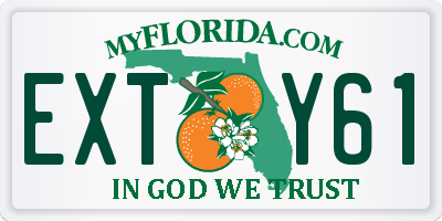 FL license plate EXTY61