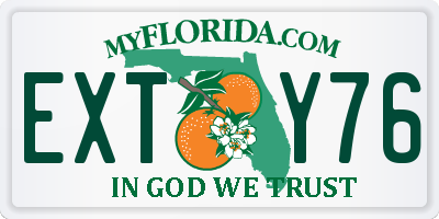 FL license plate EXTY76