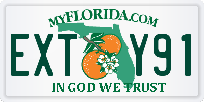 FL license plate EXTY91