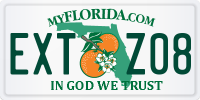 FL license plate EXTZ08