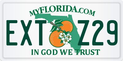 FL license plate EXTZ29
