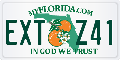 FL license plate EXTZ41