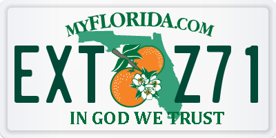 FL license plate EXTZ71