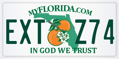 FL license plate EXTZ74