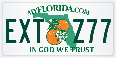 FL license plate EXTZ77