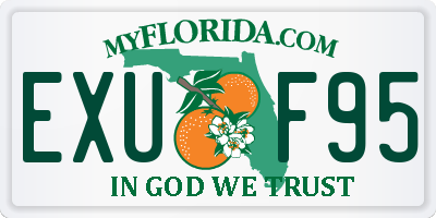 FL license plate EXUF95