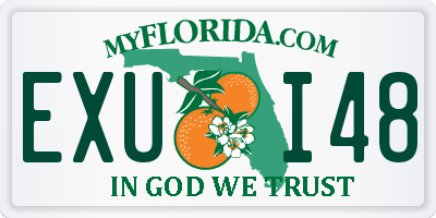 FL license plate EXUI48