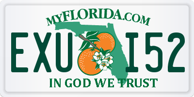 FL license plate EXUI52
