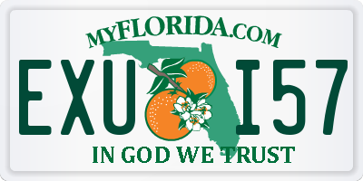 FL license plate EXUI57