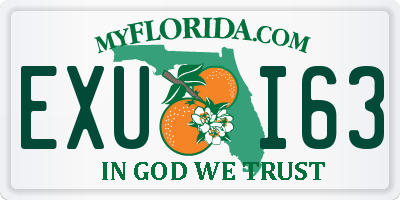 FL license plate EXUI63