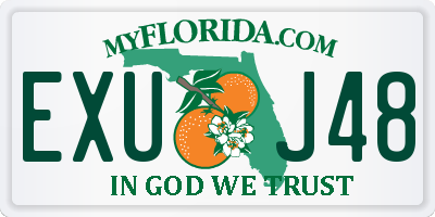 FL license plate EXUJ48