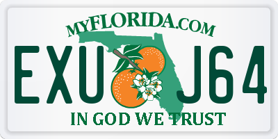 FL license plate EXUJ64