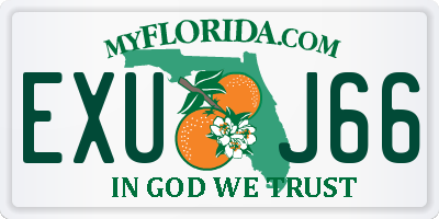 FL license plate EXUJ66