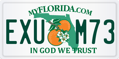 FL license plate EXUM73