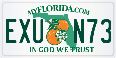 FL license plate EXUN73