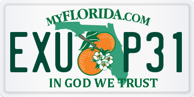 FL license plate EXUP31