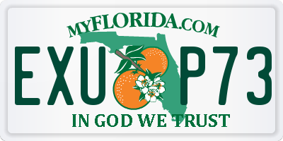 FL license plate EXUP73