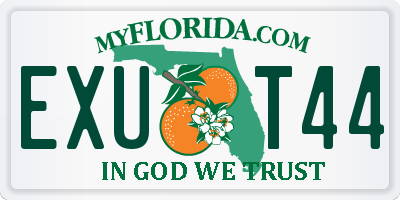 FL license plate EXUT44
