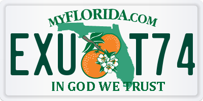 FL license plate EXUT74