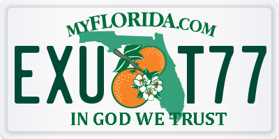 FL license plate EXUT77