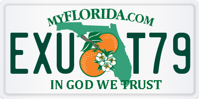 FL license plate EXUT79