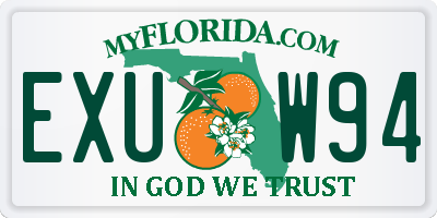 FL license plate EXUW94