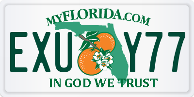FL license plate EXUY77
