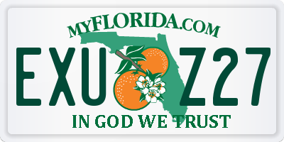 FL license plate EXUZ27