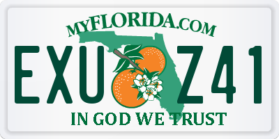 FL license plate EXUZ41