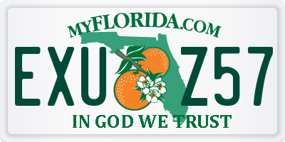 FL license plate EXUZ57