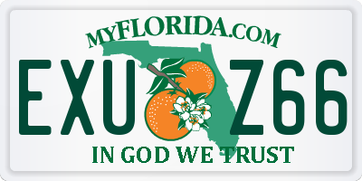FL license plate EXUZ66