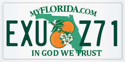 FL license plate EXUZ71