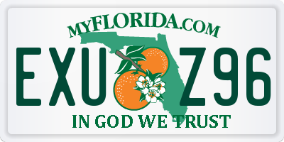 FL license plate EXUZ96