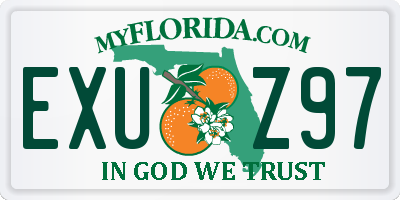 FL license plate EXUZ97