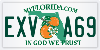 FL license plate EXVA69