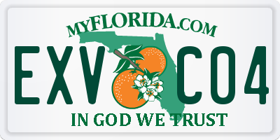 FL license plate EXVC04
