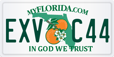 FL license plate EXVC44
