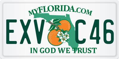 FL license plate EXVC46