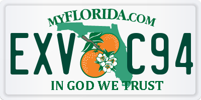 FL license plate EXVC94