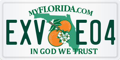 FL license plate EXVE04