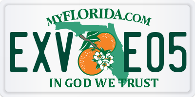 FL license plate EXVE05