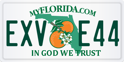 FL license plate EXVE44