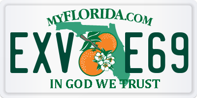 FL license plate EXVE69