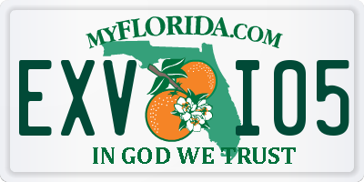 FL license plate EXVI05
