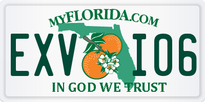 FL license plate EXVI06