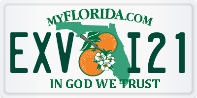 FL license plate EXVI21