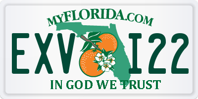 FL license plate EXVI22